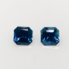 Blue Sapphire-5.5mm-Pair-Square Emerald-SPS